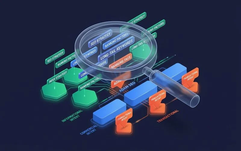 Keyword research content brief showing search intent analysis and competitive content landscape