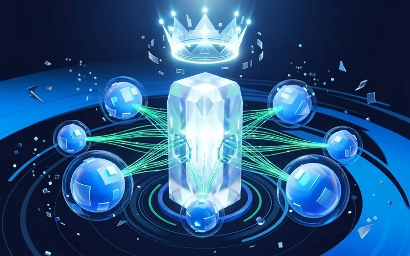 Thought leadership content strategy framework showing authority building plan for B2B industry positioning